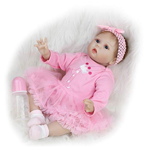 MAIHAO Realista 55cm Muñeca Reborn Niña Vinilo Silicona Niñita Muñecos Bebe Reborn Babys Dolls 22 Pulgadas Hecha a Mano Niños Juguete Regalo