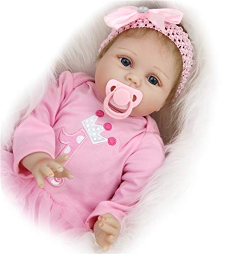 MAIHAO Realista 55cm Muñeca Reborn Niña Vinilo Silicona Niñita Muñecos Bebe Reborn Babys Dolls 22 Pulgadas Hecha a Mano Niños Juguete Regalo