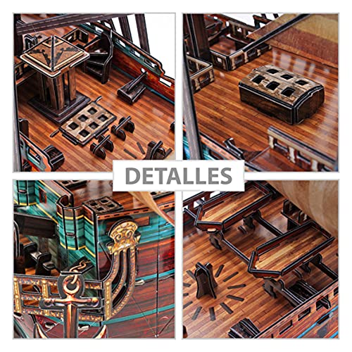 Maqueta Barco San Felipe 1960, Puzzle 3D Buque Armada Española, Puzzles 3D Barcos, Maquetas para Construir Adultos y Niños, 248 Piezas, 240 Min De Montaje