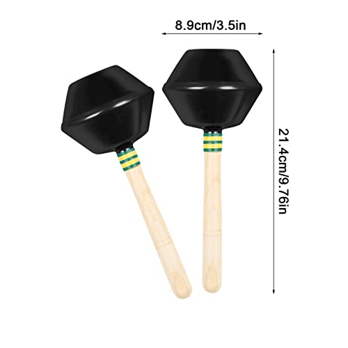 Maracas de Madera, Sonajero de Madera Rumba Shakers con Martillo de Arena de Aluminio, Mini Maracas de Mano para Niños Pequeños, Juguetes Educativos para Niños, Instrumentos Musicales de Percusión