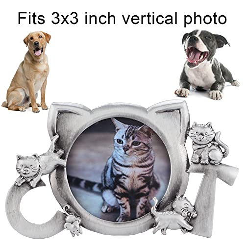 Marco De Fotos Para Perros, Momentos De Grabación Se Adapta A Marcos De Fotos Verticales Para Mascotas De 3x3 Pulgadas Para Decoración De Hoteles Para Decoración De Restaurantes(Gatito 5211X)