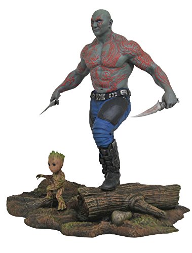 Marvel Drax & Baby Groot Estatua PVC, Multicolor, Talla única (Diamond Select Toys MAY172524)