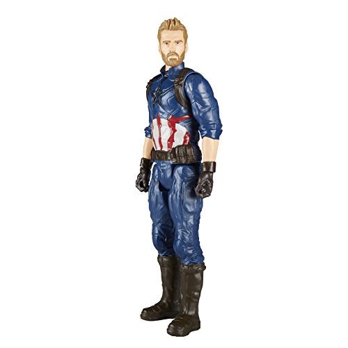 Marvel- Figura Titan Hero Series Infinity War, Capitan America (Hasbro E1421EU4)