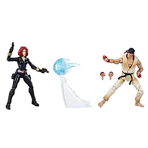 Marvel Gamerverse Marvel vs. Capcom Black Widow vs. Ryu 3 3/4-Inch Action Figure 2-Pack