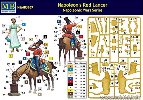 Masterbox 1:32 - Napoleons Red Lancer, Napoleonic Wars Series