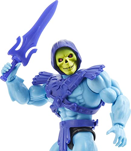 Masters of the Universe (Masters del Universo Orígenes) Figura Skeletor, muñeco articulado de juguete (Mattel HGH45)