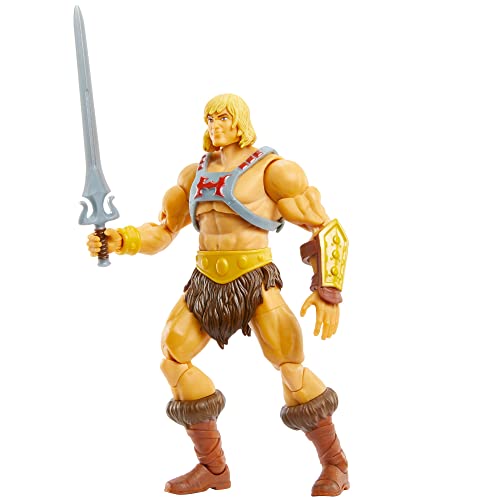 Masters of the Universe Revelation, Figura He-Man, muñeco articulado de juguete (Mattel GYV09)