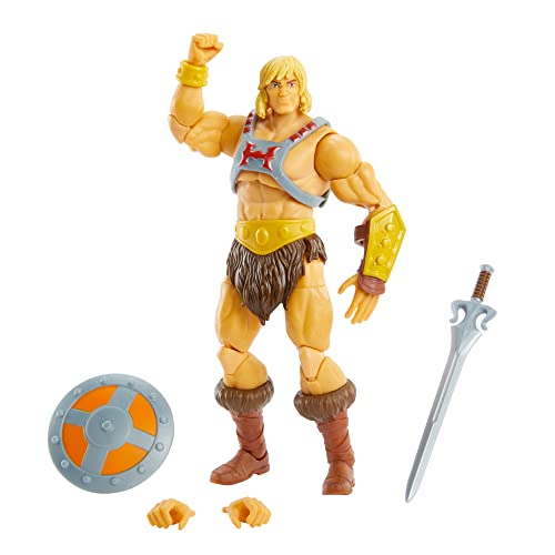 Masters of the Universe Revelation, Figura He-Man, muñeco articulado de juguete (Mattel GYV09)