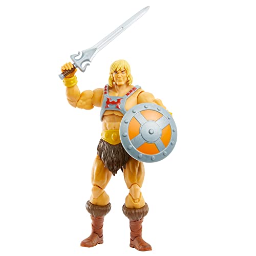 Masters of the Universe Revelation, Figura He-Man, muñeco articulado de juguete (Mattel GYV09)