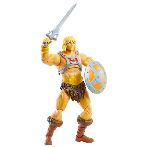 Masters of the Universe Revelation, Figura He-Man, muñeco articulado de juguete (Mattel GYV09)