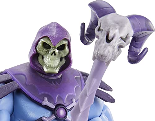 Masters of the Universe Revelation, Figura Skeletor, muñeco articulado de juguete (Mattel GYV10)