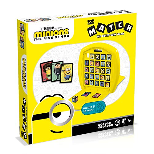 Match Minions 2 - Juego de Mesa de Top Trumps – Conecta en línea a 5 de tus personajes favoritos de Minions 2