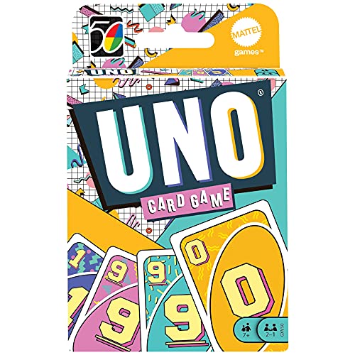 Mattel Games GXV50 UNO Iconic Series 1990 - Juego de cartas para jugadores a partir de 7 años