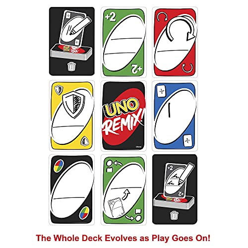 Mattel Games Juego de cartas UNO Remix (Mattel GXD71)