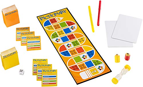 Mattel Games, Pictionary DPR76 - Juego en caja para familias, 8 años, idioma Italiano