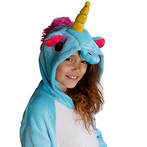 Maybear® Mono Pijama Unicornio Infantil Adulto Disfraz de Animal Cosplay Suave cálido para Disfraz Pegasus 145-155 (M)