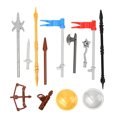 MBKE Juego de armas y armadura medieval personalizada para caballeros y soldados, compatible con Lego