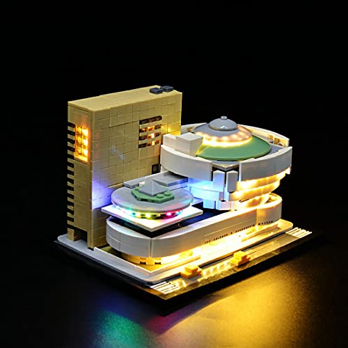 MBKE Juego de luces para Lego Architecture 21035 Solomon R. Guggenheim Museum, kit de iluminación LED compatible con Lego 21035