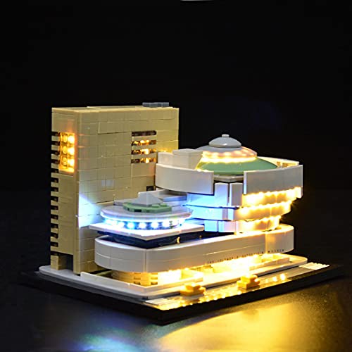 MBKE Juego de luces para Lego Architecture 21035 Solomon R. Guggenheim Museum, kit de iluminación LED compatible con Lego 21035