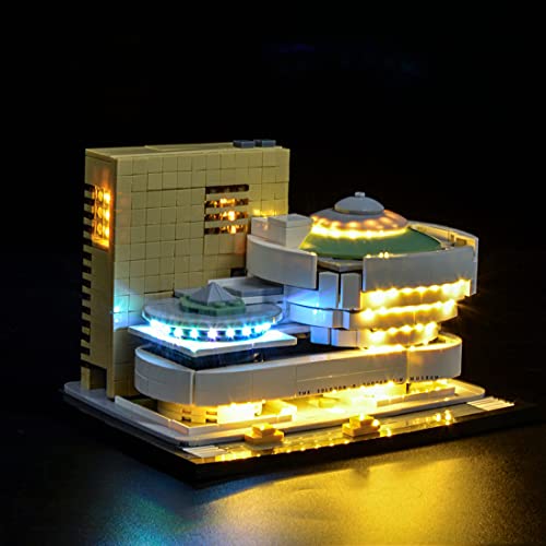 MBKE Juego de luces para Lego Architecture 21035 Solomon R. Guggenheim Museum, kit de iluminación LED compatible con Lego 21035