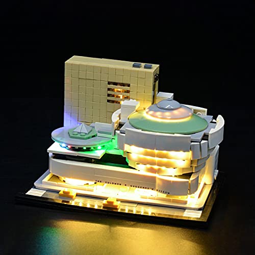 MBKE Juego de luces para Lego Architecture 21035 Solomon R. Guggenheim Museum, kit de iluminación LED compatible con Lego 21035