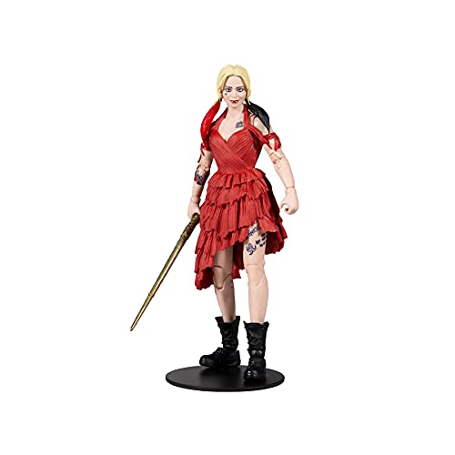 McFarlane Toys - Figura WV5 de Harley Quinn de la película El escuadrón Suicida, 15431-3 DC, línea Build A, 17,8 cm, Multicolor