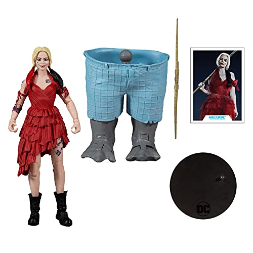 McFarlane Toys - Figura WV5 de Harley Quinn de la película El escuadrón Suicida, 15431-3 DC, línea Build A, 17,8 cm, Multicolor