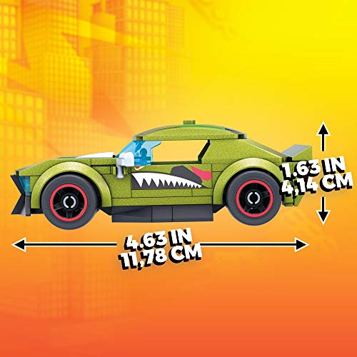 Mega Construx Hot Wheels Muscle Bound Coche de juguete de bloques de construcción, incluye figura, para niños +5 años (Mattel GVM30)