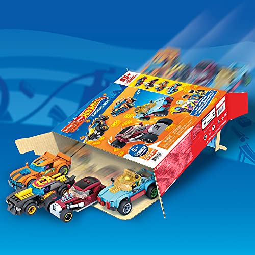 Mega Construx Personaliza tu coche Hot Wheels, juego de construcción para niños con más de 55 piezas (Mattel GVM13)