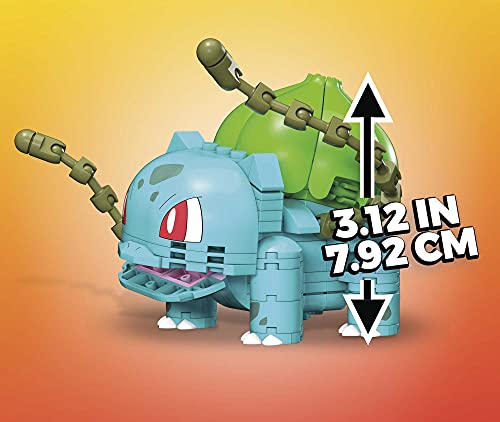 Mega Construx Pokémon Bulbasaur Figura de 175 bloques de construcción de juguete para niños (Mattel GVK83)