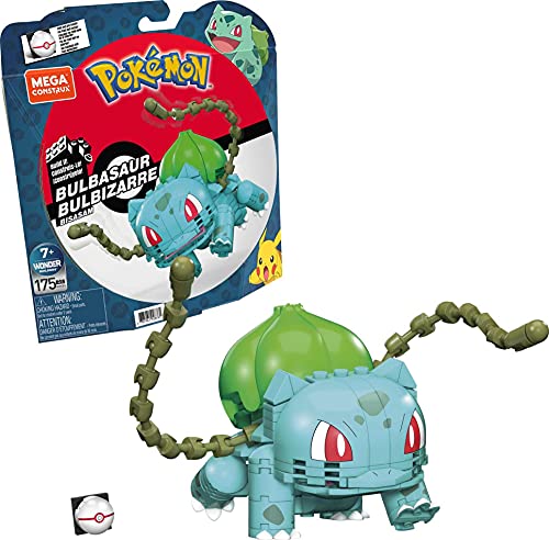 Mega Construx Pokémon Bulbasaur Figura de 175 bloques de construcción de juguete para niños (Mattel GVK83)