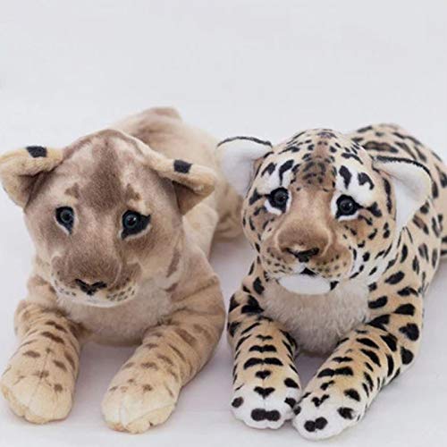 MEIMING Animales De Juguete De Aproximadamente 60 Cm De Peluche De Juguete De Simulación León De Leopardo De Las Nieves Tigre El Juguetón Almohadas De Felpa Lindas Animales De Peluche Toy León