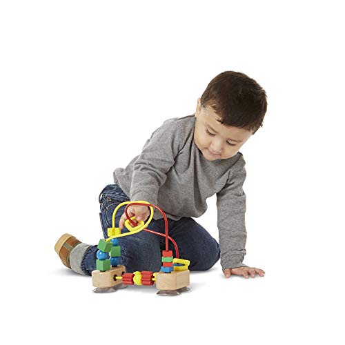 Melissa & Doug- First Bead Maze Laberinto con ventosa, Multicolor (Melissa&Doug 13042) , color/modelo surtido