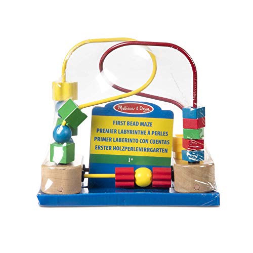 Melissa & Doug- First Bead Maze Laberinto con ventosa, Multicolor (Melissa&Doug 13042) , color/modelo surtido