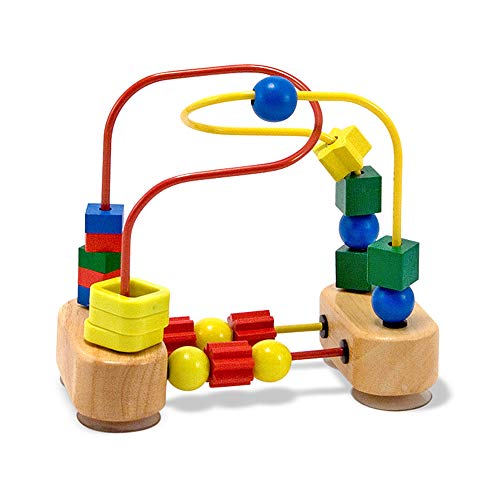 Melissa & Doug- First Bead Maze Laberinto con ventosa, Multicolor (Melissa&Doug 13042) , color/modelo surtido