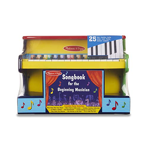 Melissa & Doug- Learn-to-Play Juguete Piano para Aprender A Tocar, Multicolor (11314)