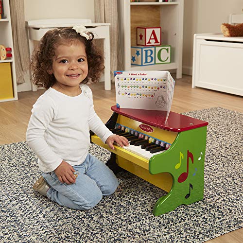 Melissa & Doug- Learn-to-Play Juguete Piano para Aprender A Tocar, Multicolor (11314)