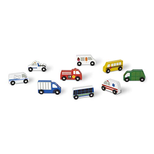 Melissa & Doug- Wooden Town Vehicles (13170)