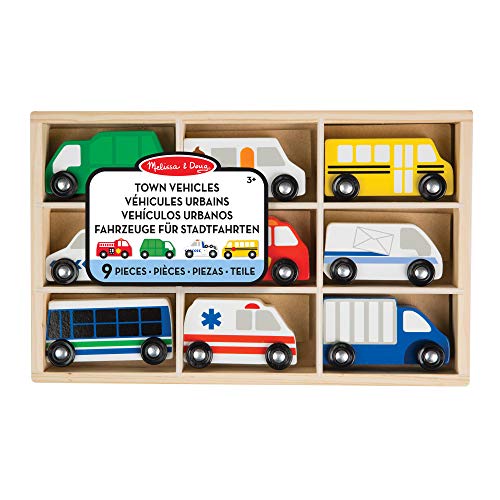 Melissa & Doug- Wooden Town Vehicles (13170)