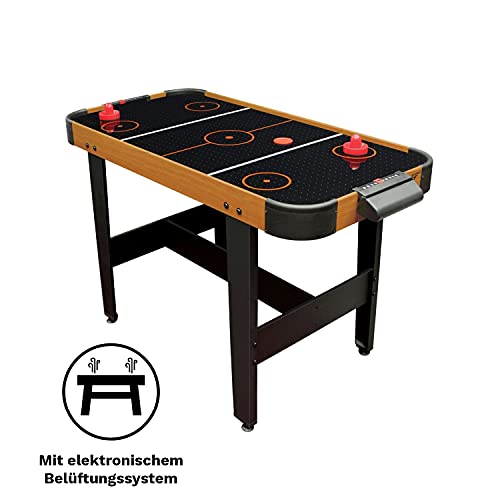 Mesa de hockey con aire y accesorios, mesa de juego de hockey con ventilador electrónico para niños y jóvenes