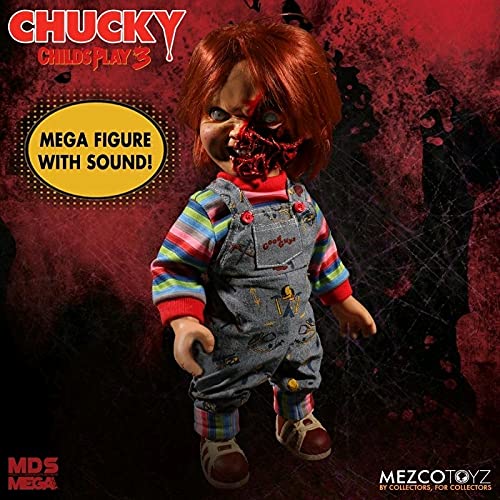 Mezco Child'S Play 3: Chucky Talking Doll Pizza Face Version Standard