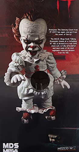 Mezco Muñeco Pennywise Payaso parlante 38 cm. It (Eso) 2017. Stephen King. con Sonido. MDS Serie Toyz