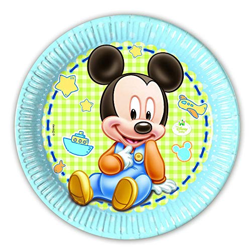 Mickey Mouse Establecer Vajilla Desechable Baby Platos Tazas Servilletas