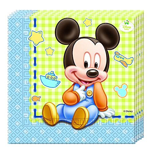 Mickey Mouse Establecer Vajilla Desechable Baby Platos Tazas Servilletas