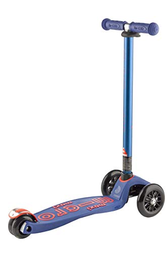 Micro® Maxi Deluxe, Diseño Original, Patinete 3 Ruedas, 5-12 Años, Peso 2,5kg, Carga hasta 70Kg, Altura 67-91cm, Rodamientos ABEC 9, Plataforma Antideslizante (Azul, Talla Única)