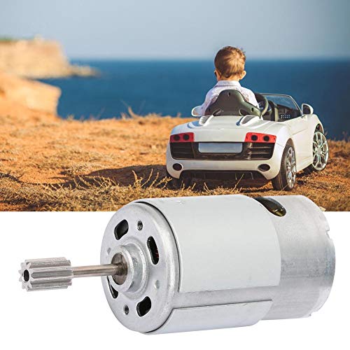 Micro Motor 12V, Motor de Alta Velocidad, Mini Motor Eléctrico Con Cabeza de Diente 2pcs, para Niños de Coche de Juguete Eléctrico Motocicleta(30000 rpm)