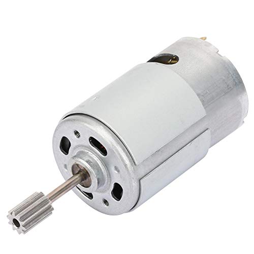 Micro Motor 12V, Motor de Alta Velocidad, Mini Motor Eléctrico Con Cabeza de Diente 2pcs, para Niños de Coche de Juguete Eléctrico Motocicleta(30000 rpm)