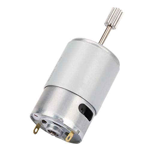 Micro Motor 12V, Motor de Alta Velocidad, Mini Motor Eléctrico Con Cabeza de Diente 2pcs, para Niños de Coche de Juguete Eléctrico Motocicleta(30000 rpm)