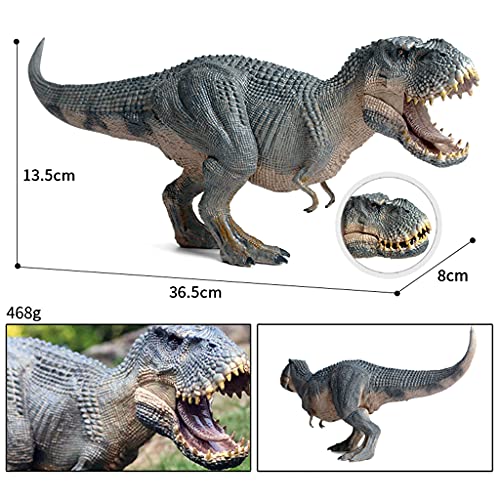 Milageto Tyrannosaurus Rex Dinosaur Model, Simulación Plástico Jurásico Tiranosaurio Rex Figuras de Acción Boca Móvil Modelo de Dinosaurio Juguete para Niños R - Indominus Rex B