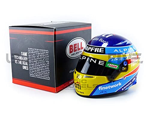 MINI HELMET 1/2 – Casco Fernando Alonso – Alpine F1 Team 2021-4100097